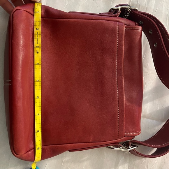 Coach red satchel style purse - Picture 11 of 13